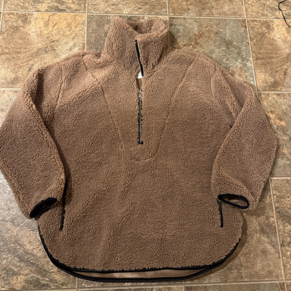 Abercrombie & Fitch Cozy Half-Zip Pullover size L